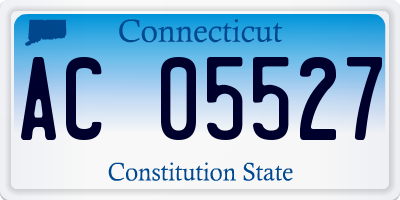 CT license plate AC05527