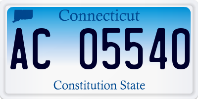 CT license plate AC05540