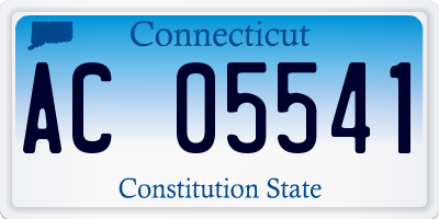 CT license plate AC05541