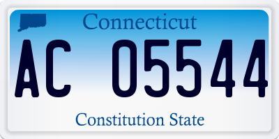 CT license plate AC05544