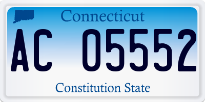 CT license plate AC05552