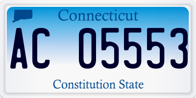 CT license plate AC05553