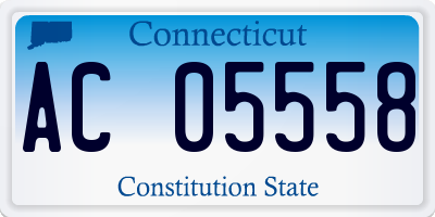 CT license plate AC05558