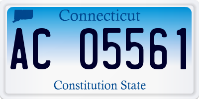 CT license plate AC05561