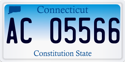 CT license plate AC05566