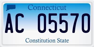 CT license plate AC05570