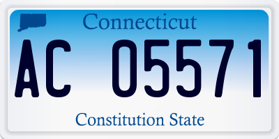 CT license plate AC05571