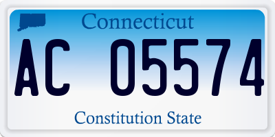 CT license plate AC05574