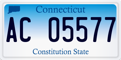 CT license plate AC05577