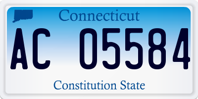 CT license plate AC05584