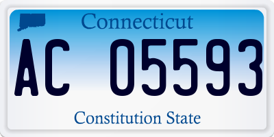 CT license plate AC05593