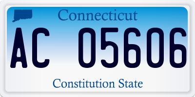 CT license plate AC05606