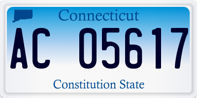 CT license plate AC05617