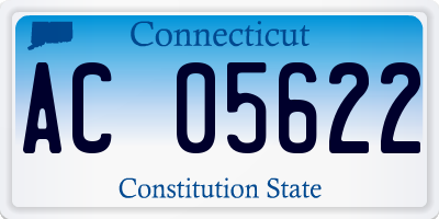 CT license plate AC05622