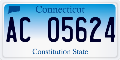 CT license plate AC05624