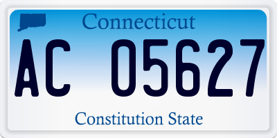 CT license plate AC05627