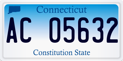 CT license plate AC05632