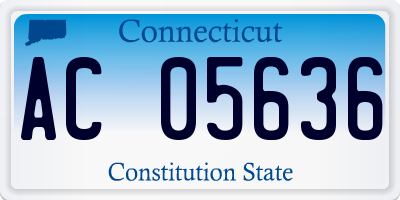 CT license plate AC05636