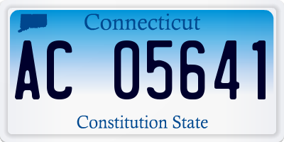 CT license plate AC05641