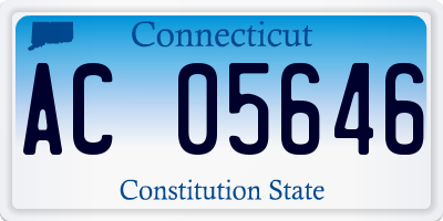 CT license plate AC05646