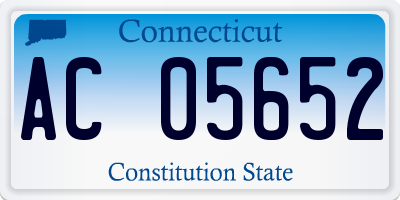 CT license plate AC05652