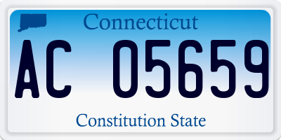 CT license plate AC05659