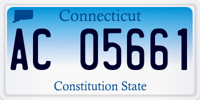 CT license plate AC05661