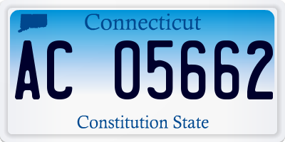 CT license plate AC05662