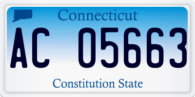 CT license plate AC05663