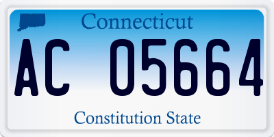 CT license plate AC05664