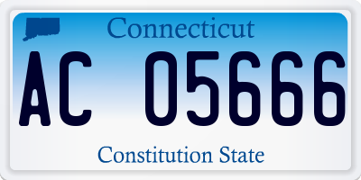 CT license plate AC05666