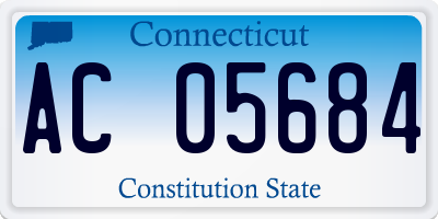 CT license plate AC05684