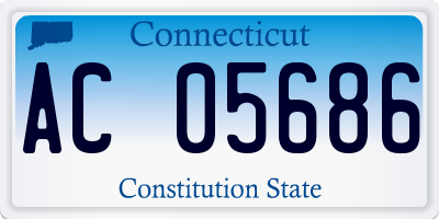 CT license plate AC05686