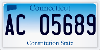 CT license plate AC05689