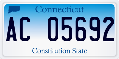 CT license plate AC05692