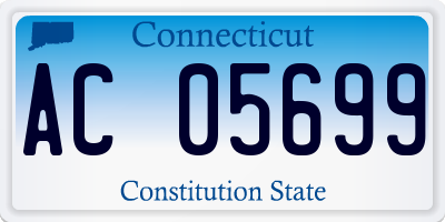 CT license plate AC05699