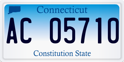 CT license plate AC05710