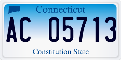 CT license plate AC05713