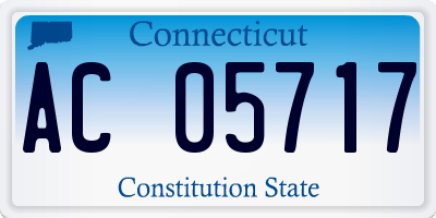 CT license plate AC05717