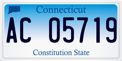 CT license plate AC05719