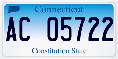 CT license plate AC05722