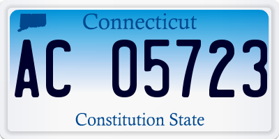 CT license plate AC05723