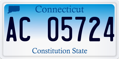 CT license plate AC05724