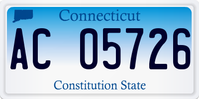 CT license plate AC05726