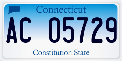 CT license plate AC05729