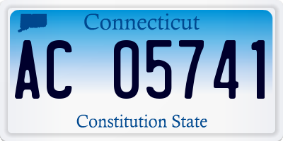 CT license plate AC05741