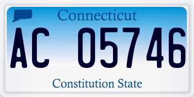CT license plate AC05746