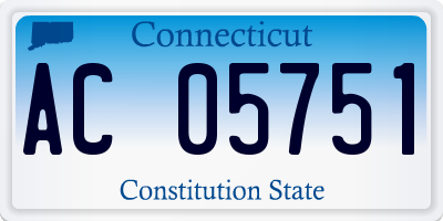 CT license plate AC05751