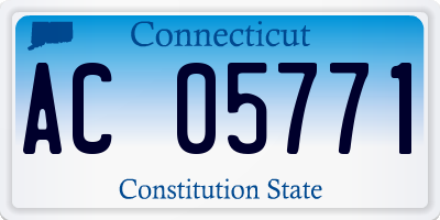 CT license plate AC05771