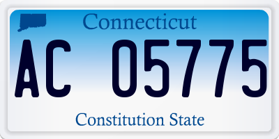 CT license plate AC05775